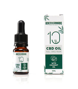 CBD Health & Cannabis 10% Coconut Oil 10ml