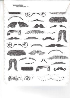 Tablet Cover Paprcuts Moustache Baby