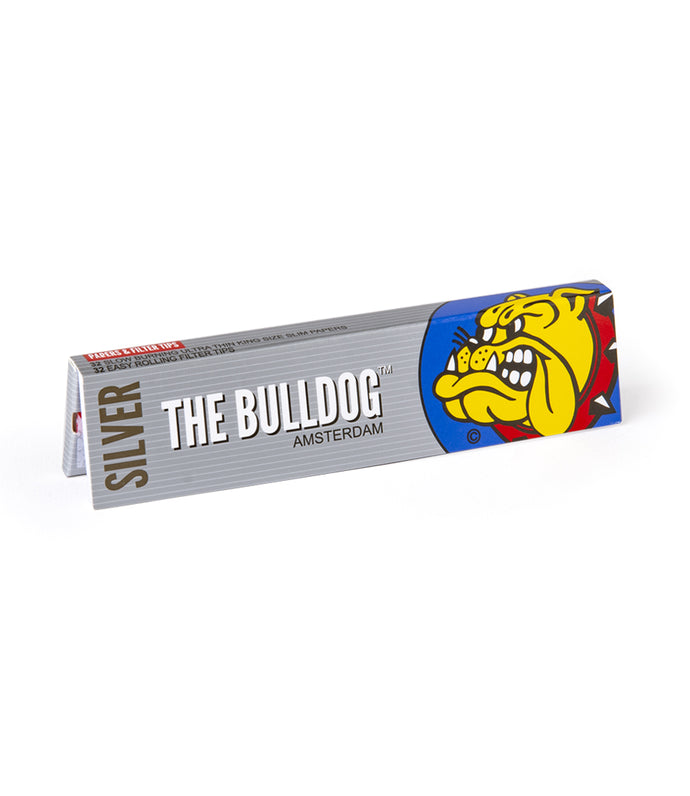 Χαρτάκι στριφτού The Bulldog Amsterdam Silver K/S Slim+Tips